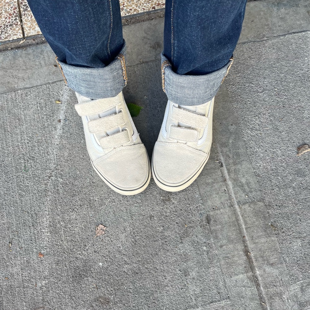 Vans White Low Top Sneakers 7
